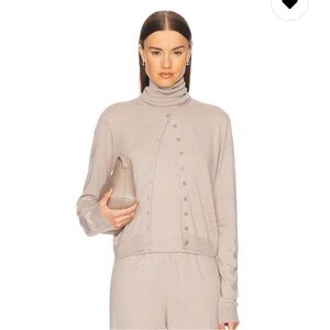 HELSA Shelby Cardigan in Taupe